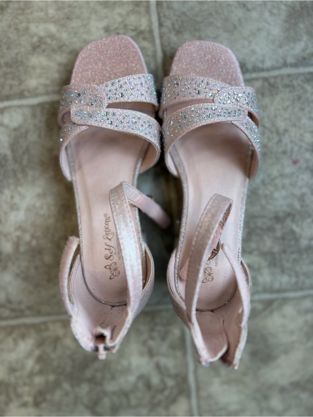 Girls Dress Sandals with Heels NWOT